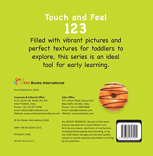 123 Touch and Feel Board Book for Children: Fun and Interactive Way to Learn Numbers with Sensory Play | Builds Number Recognition and Counting Skills | Number Concepts with Repetition