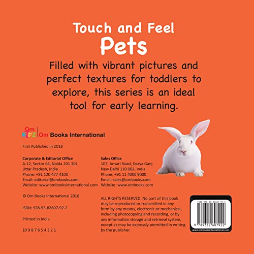 Pets Touch and Feel Board Book for Children: Sensory Adventure The World of Friendly | Early Learning with Touch, Sight, and Simple Words | Animal Recognition Skills | Touch, Feel, Learn, and Love