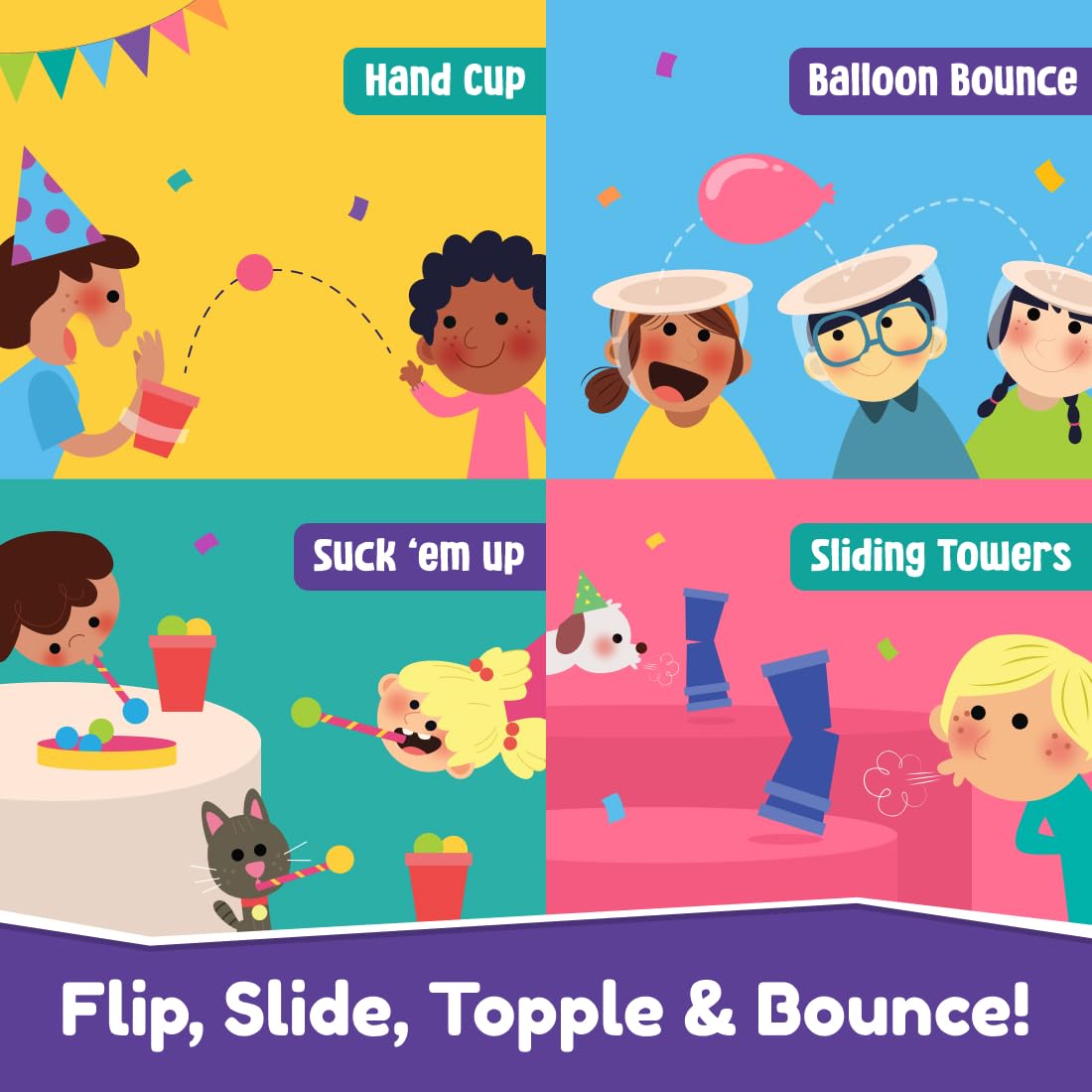 Bloomingo Card Game - Gobble Till You Wobble: Fun Card Game for Kids & Adults; Perfect Card Game for Family Gatherings & Travel; Birthday Gift for Boys & Girls Ages 6, 7, 8, 9, 10, 11, 12 & More