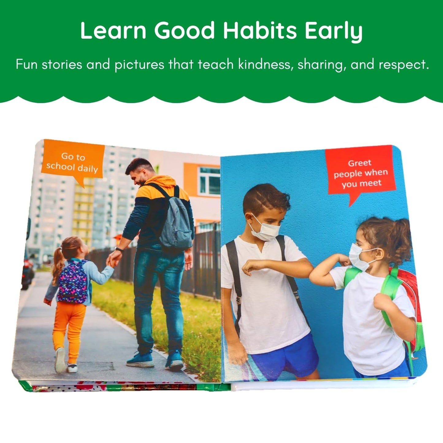 My First Book of Good Habits for Children: Manners, Routines & Positive Behaviors for Kids | Learn Cleanliness, Kindness, Honesty & More | Interactive Learning | Fun Learning for Little Ones