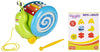 Giggles Funskool Pull Along Musical Snail, with Xylophone & Drum, Activity & Learning Toys for Babies, Toddlers, Encourage Walking, Improve Balance, Multicolour, Gift Set for Kids, Ages 12+ Months