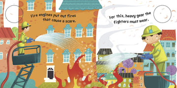 Fire Engine: Sound Board Book for Children: Rescue Missions & Siren Fun | Learn About Firefighters | First Emergency Vehicle Book | Interactive & Noisy Learning Delight - Touch, Feel, Learn