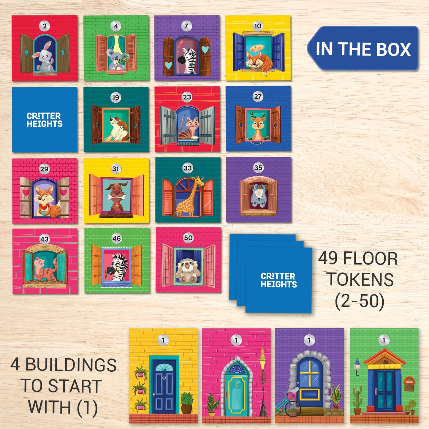 Chalk & Chuckles Critter Heights, Fun Memory & Strategy Board Game, Learn Numbers & Sequencing, Learning & Educational Math Toy, Gifts for Boys & Girls Ages 4, 5, 6, 7, 8 Years