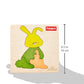 Funskool Ekoplay-Happy Rabbit,Wooden,1 Layer 4 Pieces Pieces,Puzzle,for 3 Year Old Kids and Above,Toy