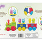 Giggles -, 2 in 1 Colourful Animal Pull along Toy Train, Walking, Shape sorting, Pretend Play Preschool Toys (12 Months & Above Infant, Multicolour)