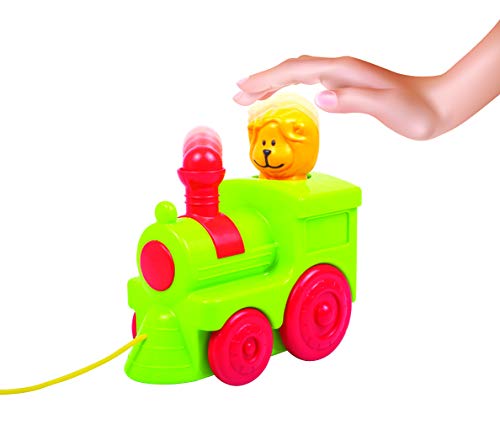 Giggles -, 2 in 1 Colourful Animal Pull along Toy Train, Walking, Shape sorting, Pretend Play Preschool Toys (12 Months & Above Infant, Multicolour)