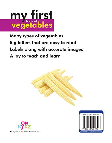 My First Book of Vegetables: Fun & Educational Board Book for kids | Early Learning Made Joyful | Realistic Pictures for Easy Recognition | Healthy Eating through Fun Visual Learning | First Step into Nature’s Garden