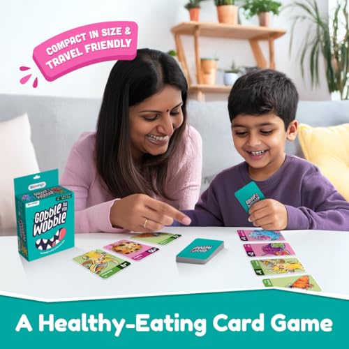 Bloomingo Card Game - Gobble Till You Wobble: Fun Card Game for Kids & Adults; Perfect Card Game for Family Gatherings & Travel; Birthday Gift for Boys & Girls Ages 6, 7, 8, 9, 10, 11, 12 & More