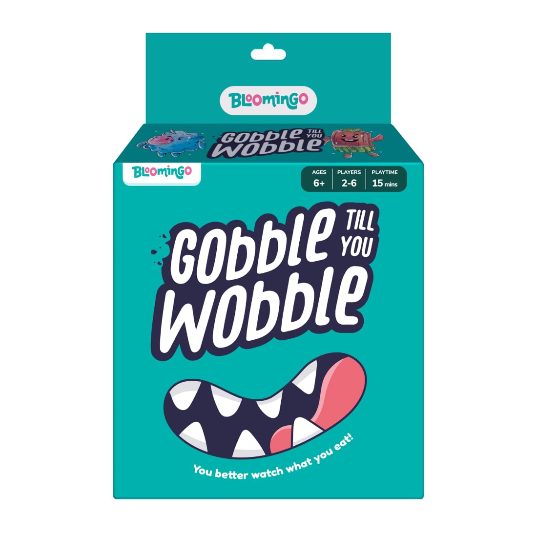 Bloomingo Card Game - Gobble Till You Wobble: Fun Card Game for Kids & Adults; Perfect Card Game for Family Gatherings & Travel; Birthday Gift for Boys & Girls Ages 6, 7, 8, 9, 10, 11, 12 & More