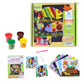 PepPlay Dough Art Kit For Kids | Organic, Taste-Safe, Non-Toxic, Lab-Certified Clay | 12 Design Cards + 4 Vibrant Colors | Reusable DIY Moulding Set For 3+ Years |Doesn't Dry Out Quickly, Multicolour