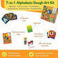 PepPlay Dough Art Kit For Kids | Organic, Taste-Safe, Non-Toxic, Lab-Certified Clay | 12 Design Cards + 4 Vibrant Colors | Reusable DIY Moulding Set For 3+ Years |Doesn't Dry Out Quickly, Multicolour