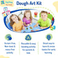 PepPlay Dough Art Kit For Kids | Organic, Taste-Safe, Non-Toxic, Lab-Certified Clay | 12 Design Cards + 4 Vibrant Colors | Reusable DIY Moulding Set For 3+ Years |Doesn't Dry Out Quickly, Multicolour