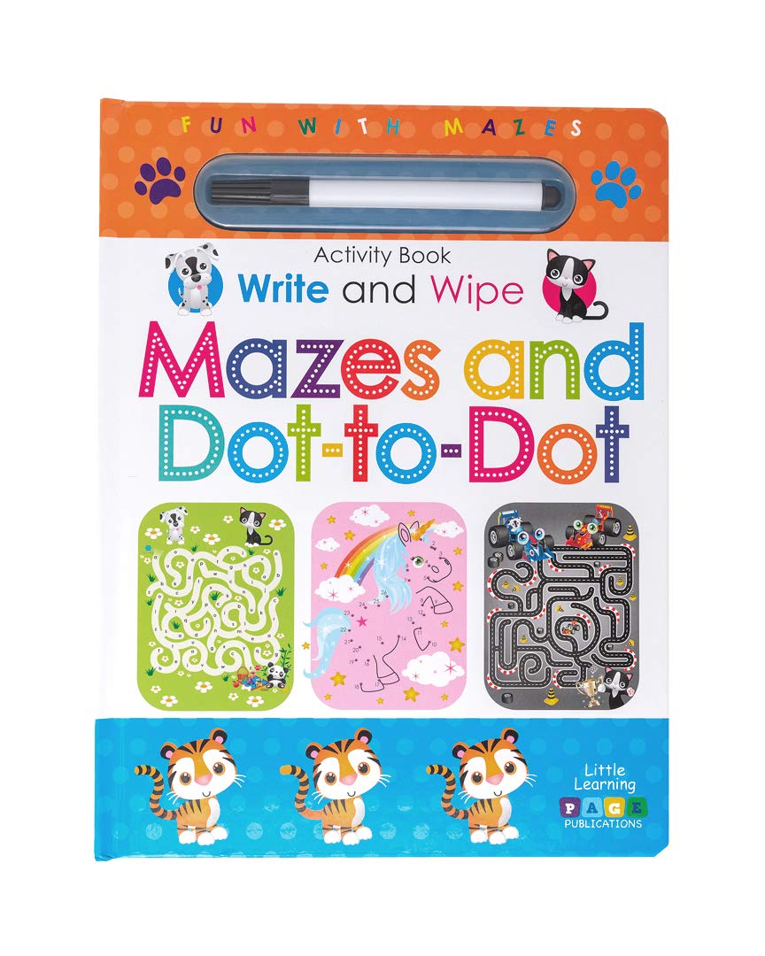 Write and Wipe Mazes and Dot to Dot