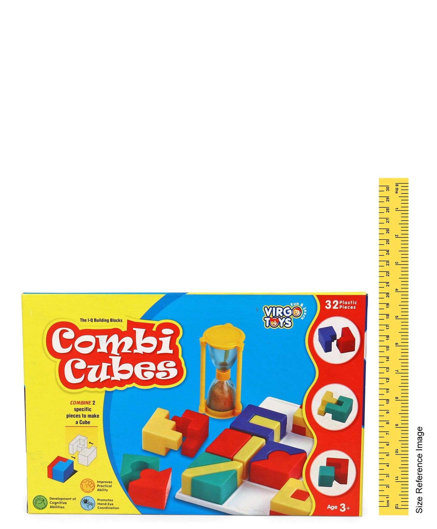 Virgo Toys Combi Cubes Game Multicolour - 32 Pcs