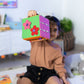 Montesorri Motor Skill Cube I Activity Cubes Made by Felt and Foam Magic Cube for Preschool and Early Baby Kids and Toddlers (Sz: 8x8x8) | Montessori Cube Toy