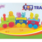 Giggles -, 2 in 1 Colourful Animal Pull along Toy Train, Walking, Shape sorting, Pretend Play Preschool Toys (12 Months & Above Infant, Multicolour)