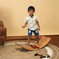 Ariro Wooden Balance Board for Toddlers & Kids | Montessori Wobble Board for Indoor Play | Builds Balance, Confidence & Creativity | Beech Wood | For Ages 9M to Adult | Eco-Friendly DIY Toy