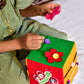 Montesorri Motor Skill Cube I Activity Cubes Made by Felt and Foam Magic Cube for Preschool and Early Baby Kids and Toddlers (Sz: 8x8x8) | Montessori Cube Toy