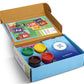PepPlay Dough Art Kit For Kids | Organic, Taste-Safe, Non-Toxic, Lab-Certified Clay | 12 Design Cards + 4 Vibrant Colors | Reusable DIY Moulding Set For 3+ Years |Doesn't Dry Out Quickly, Multicolour