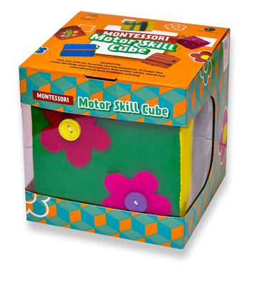 Montesorri Motor Skill Cube I Activity Cubes Made by Felt and Foam Magic Cube for Preschool and Early Baby Kids and Toddlers (Sz: 8x8x8) | Montessori Cube Toy