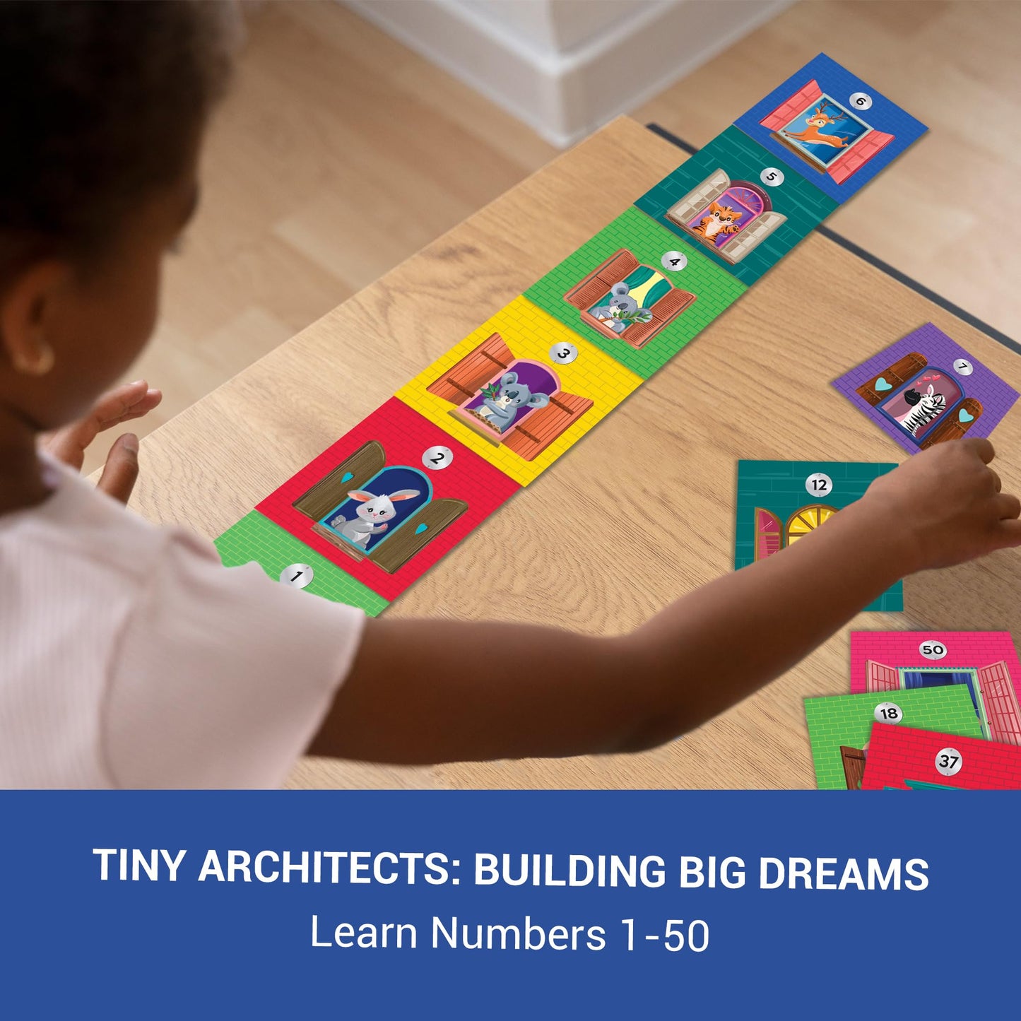 Chalk & Chuckles Critter Heights, Fun Memory & Strategy Board Game, Learn Numbers & Sequencing, Learning & Educational Math Toy, Gifts for Boys & Girls Ages 4, 5, 6, 7, 8 Years