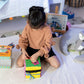 Montesorri Motor Skill Cube I Activity Cubes Made by Felt and Foam Magic Cube for Preschool and Early Baby Kids and Toddlers (Sz: 8x8x8) | Montessori Cube Toy