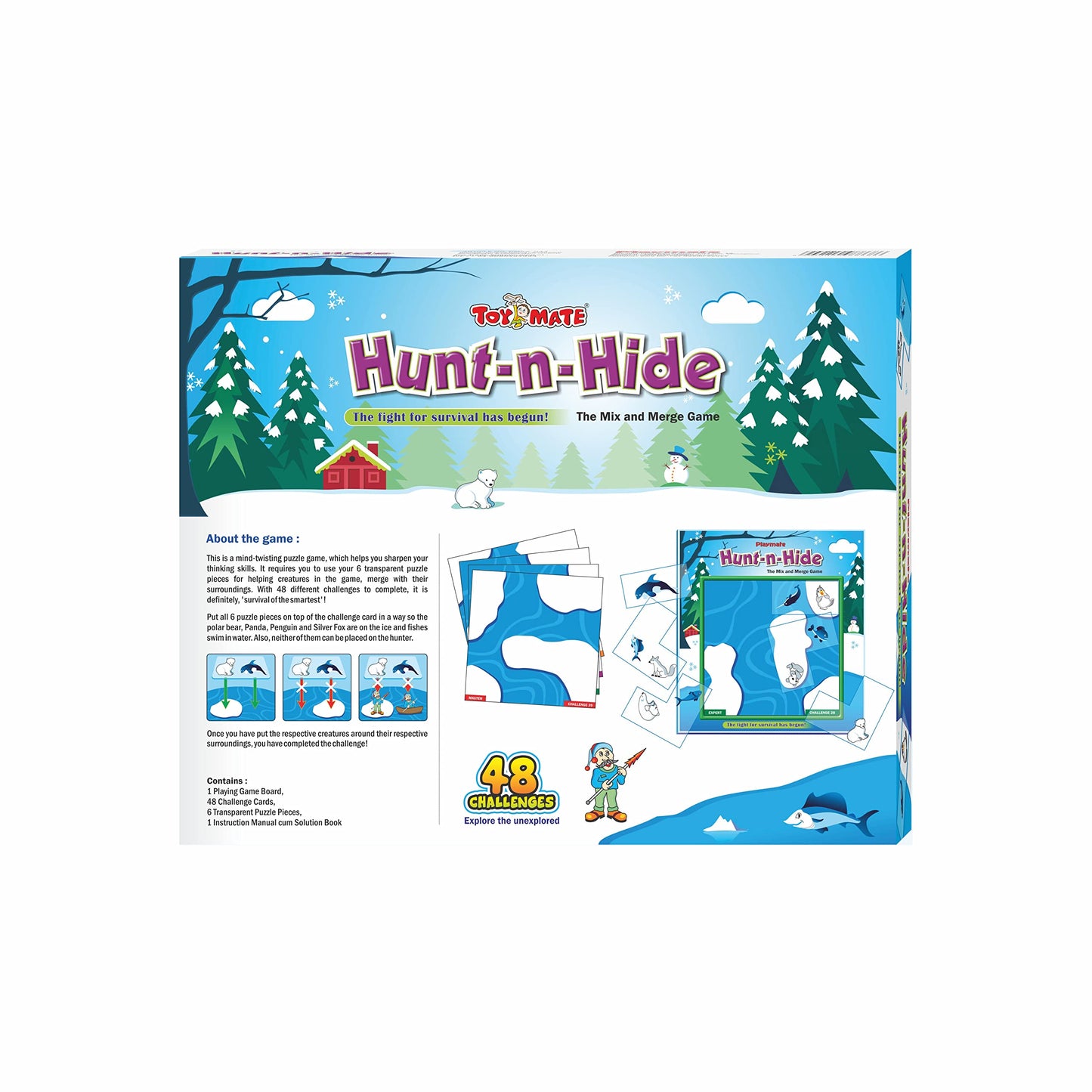 Toymate Hunt N Hide- Mix & Merge (Ice & Water) Brain Puzzle Game for Kids Age 6 Years to Adult