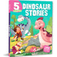 5 Minute Dinosaur Stories for Children: Roaring Tales of Mighty Dinosaurs | Short & Fun Read-Aloud Bedtime Stories | Exciting Prehistoric Adventures | Engaging Tales of Friendship | Collection of Dinosaur Fables - Large Print